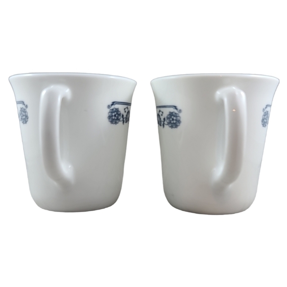 Corningware USA Old Town Blue Coffee Mugs Cups Set of 4 Corelle Dining - Picture 6 of 13